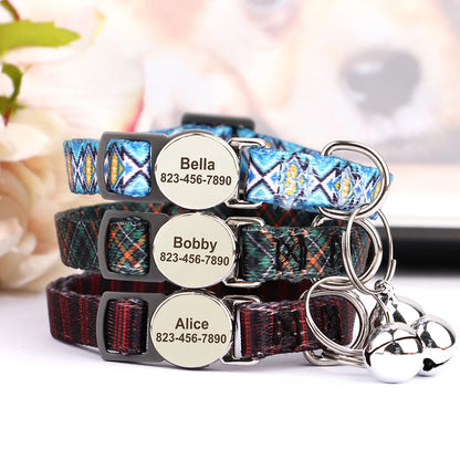 Personalised Printed Cat Collar