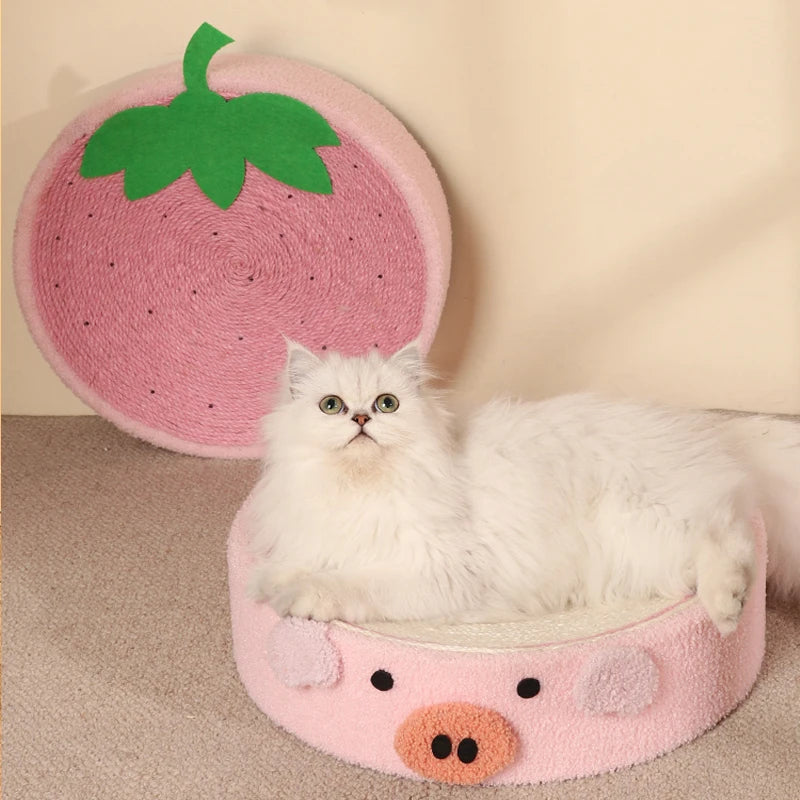 2 In 1 Cat Anti Scratch Round Bed