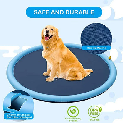 Inflatable Water Sprinkler Pool for Pets