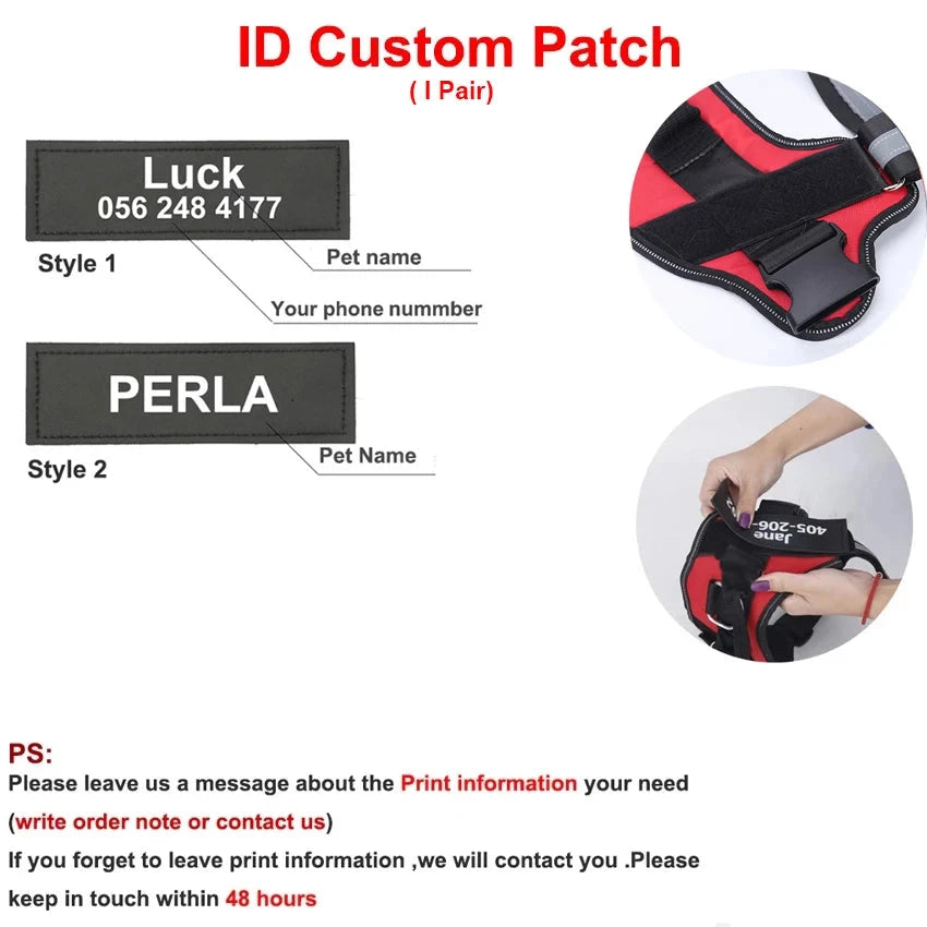 No Pull Personalised Dog Harness