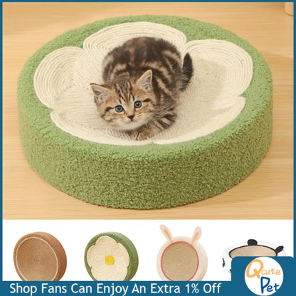 2 In 1 Cat Anti Scratch Round Bed