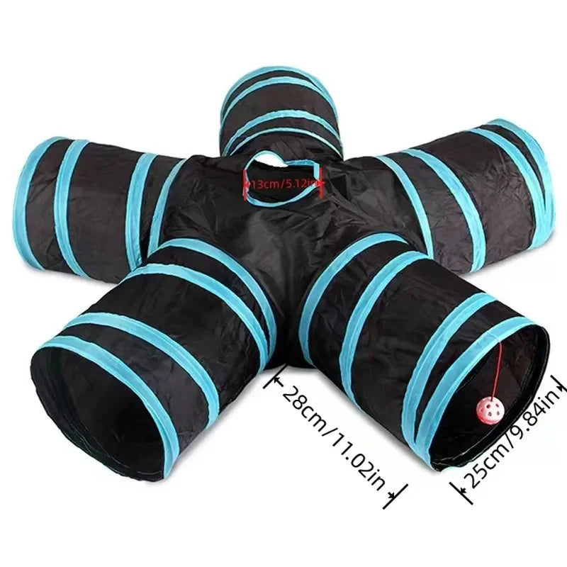 Foldable Cat Play Tunnel