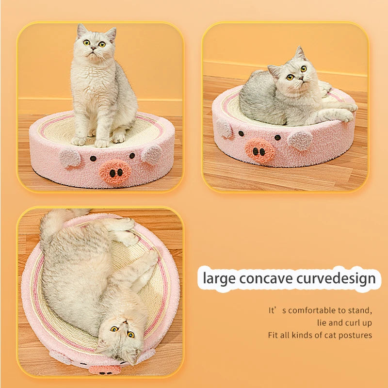 2 In 1 Cat Anti Scratch Round Bed