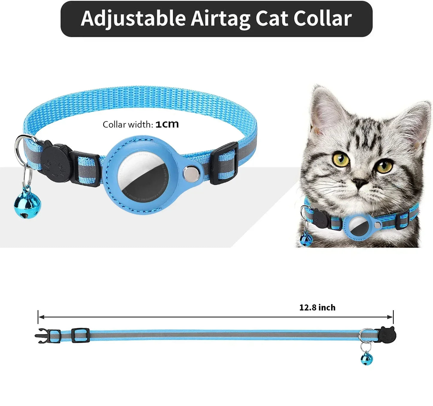 Anti-Lost Airtag Cat Collar (IOS and Android)